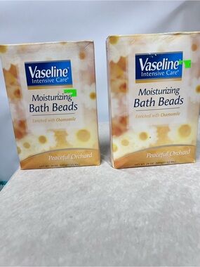 Vaseline Intensive Care Moisturizing Bath Beads Peaceful Orchard NOS made in USA